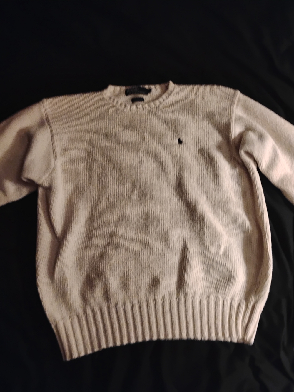 Ralph Lauren Men’s Crewneck Cotton Sweater - Cream